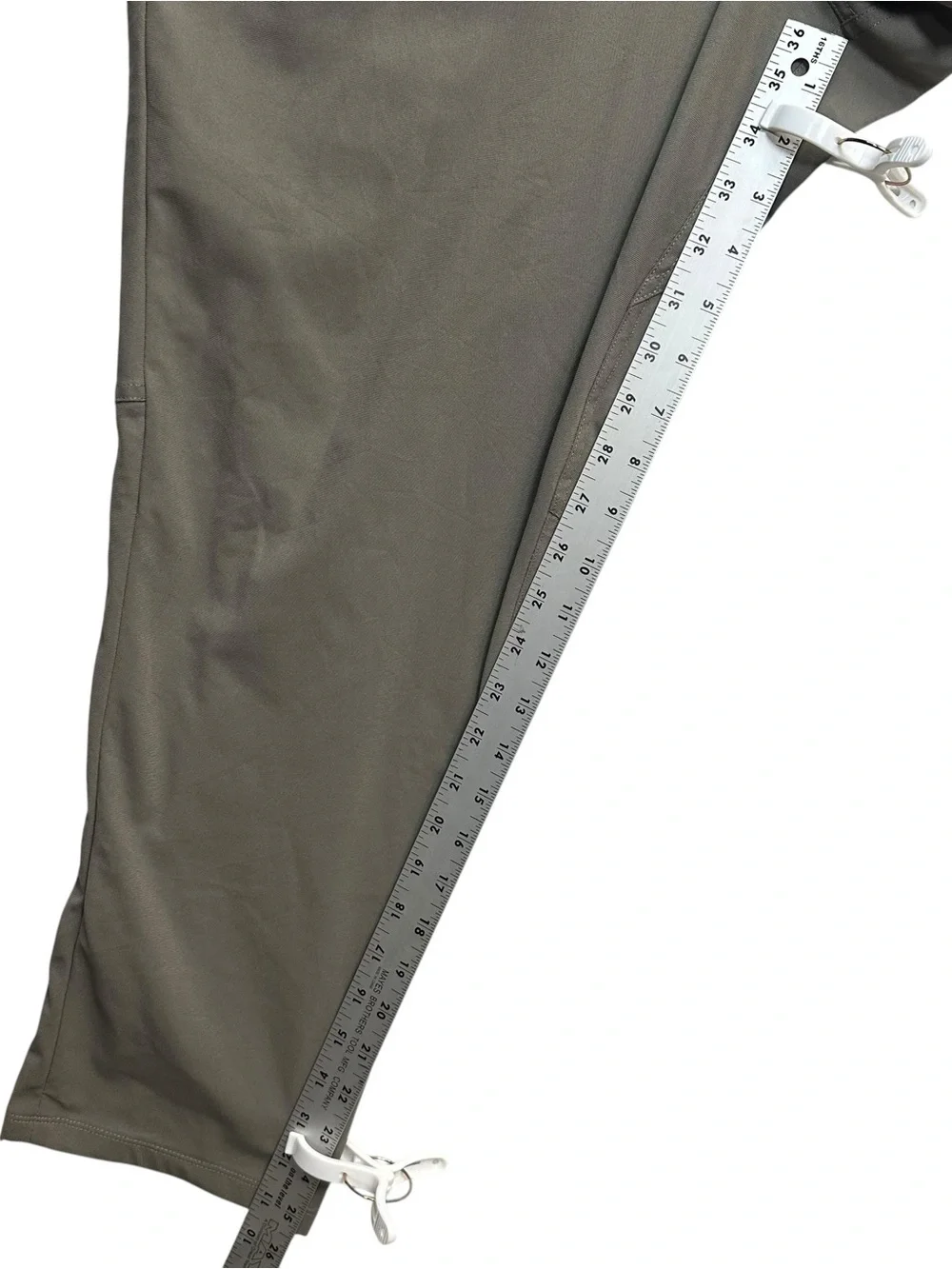 Lululemon Men’s ABC 5-Pocket Pants Size 38 Gray Green Stretch Technical Casual